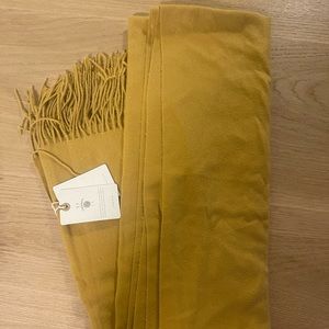 Look By M Women's Soft Basic Cashmere Scarf in Mustard Yellow
